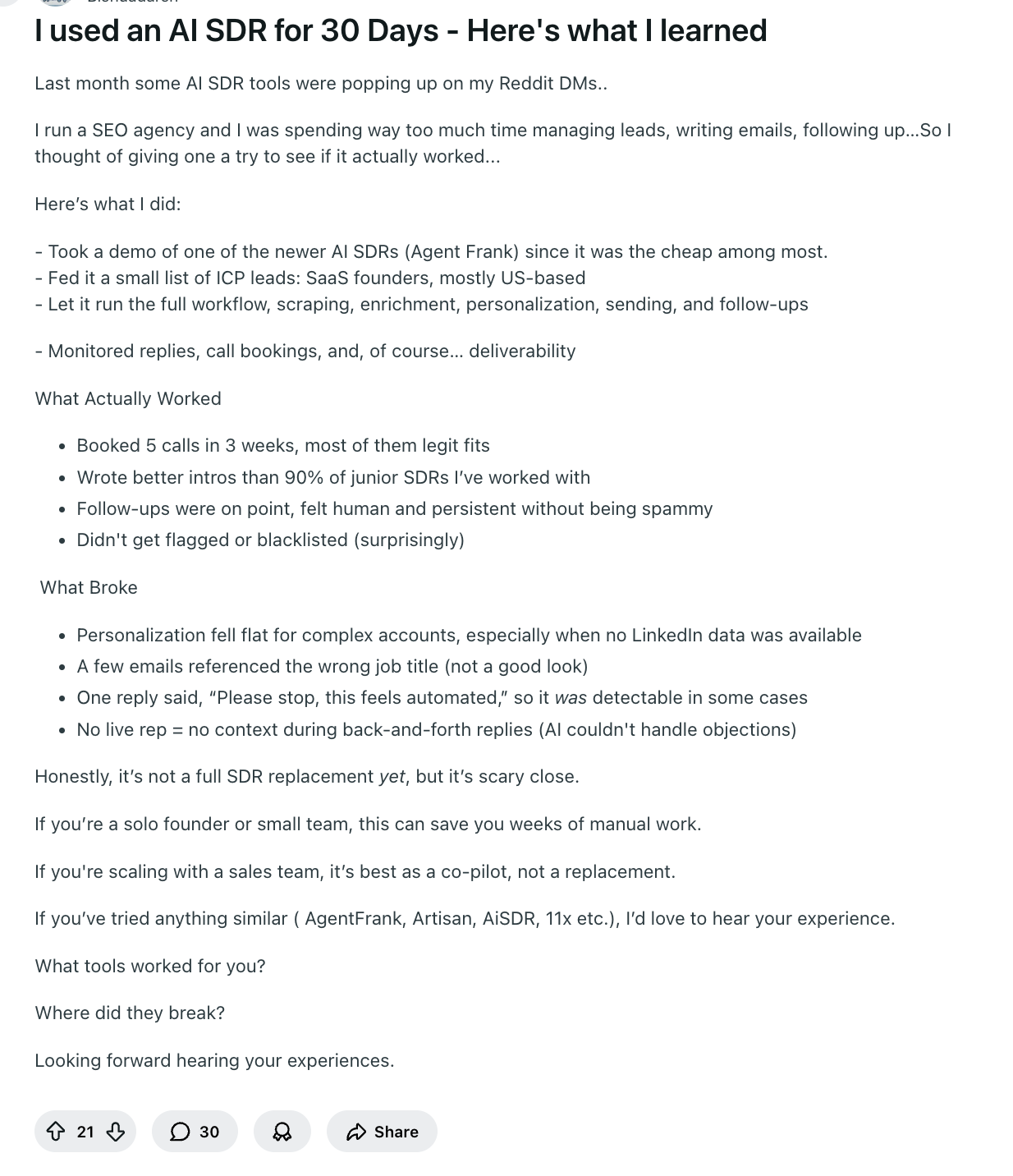 Reddit Post Screenshot